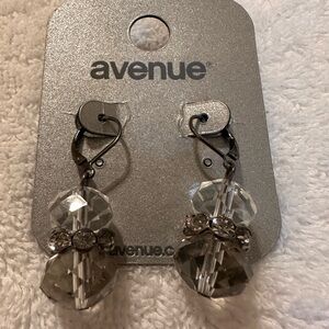 Avenue Silver Crystal Earrings